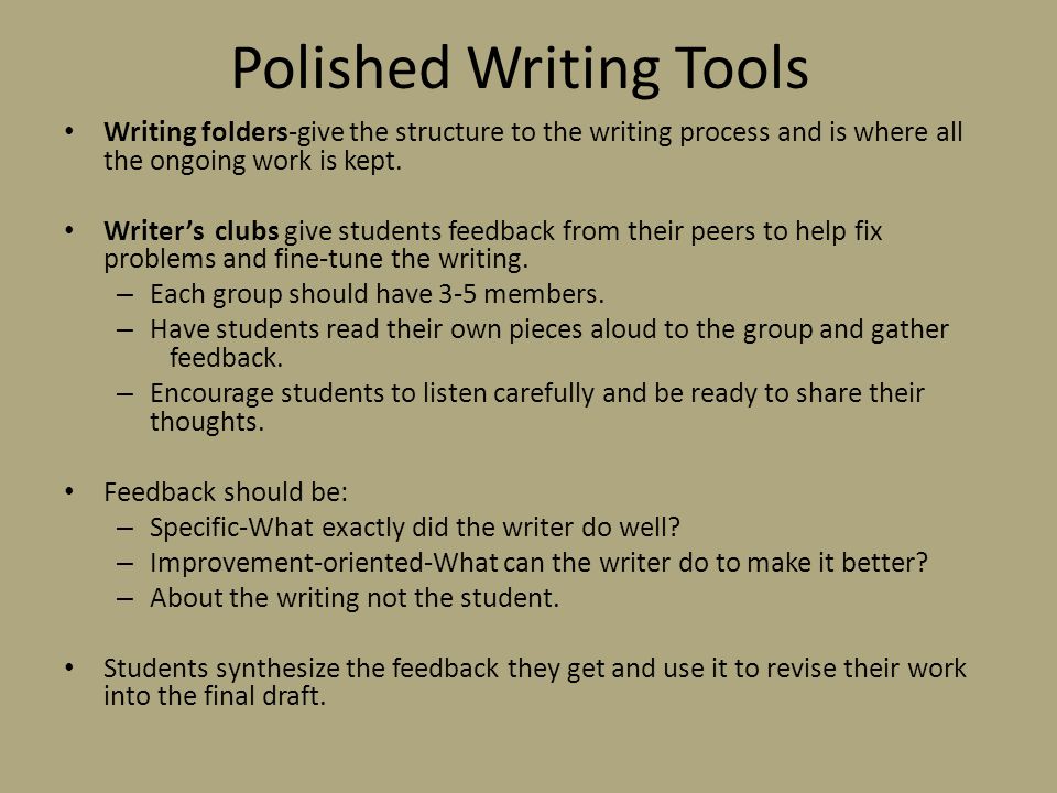 Polished Writing Tools