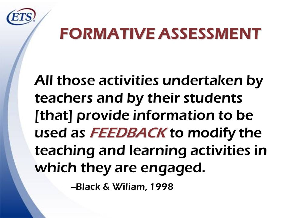 FORMATIVE ASSESSMENT