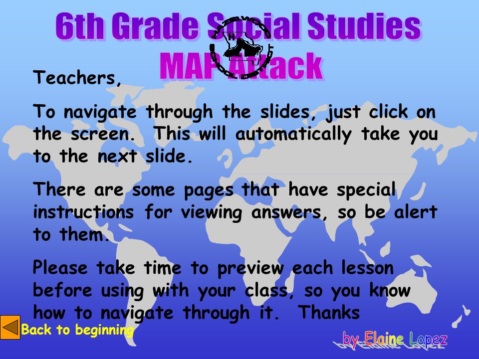 6th Grade Social Studies