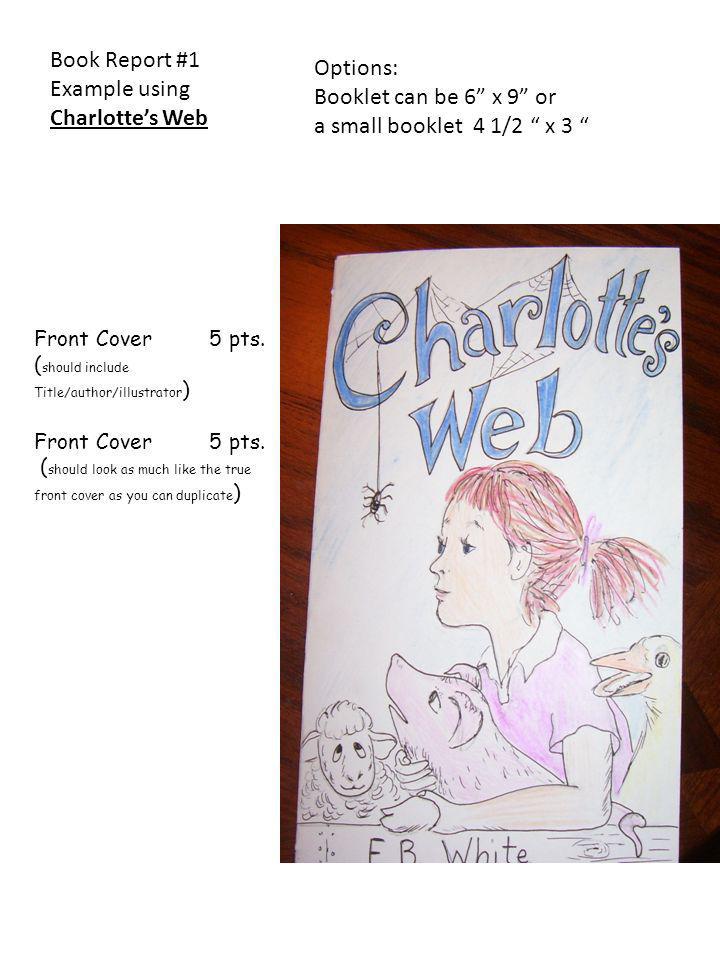 Example using Charlotte’s Web Options: Booklet can be 6 x 9 or