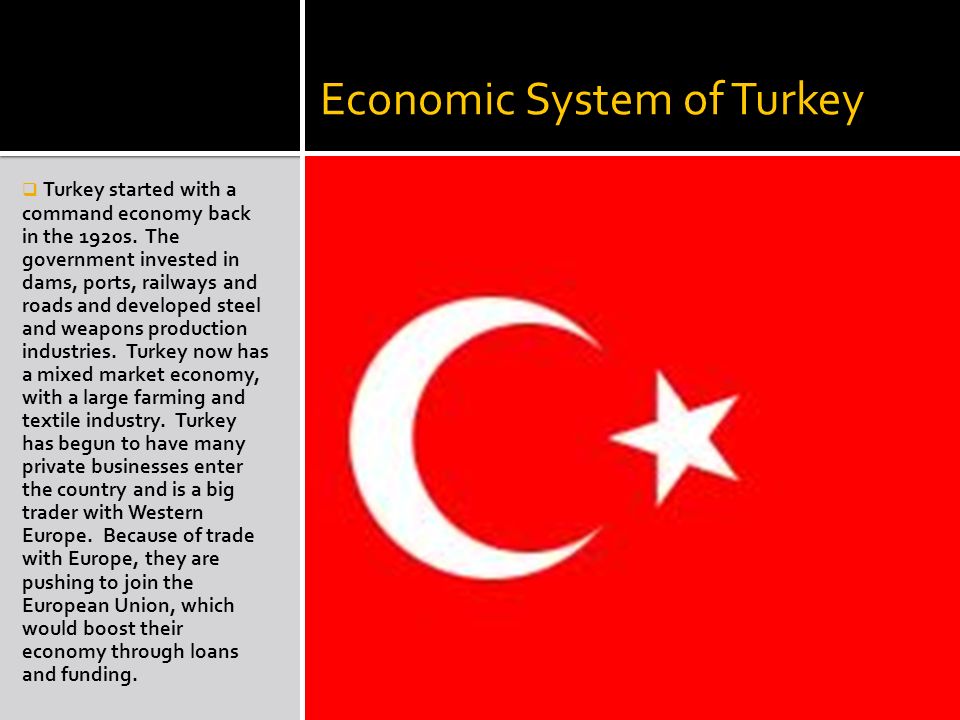 Economic System of Turkey