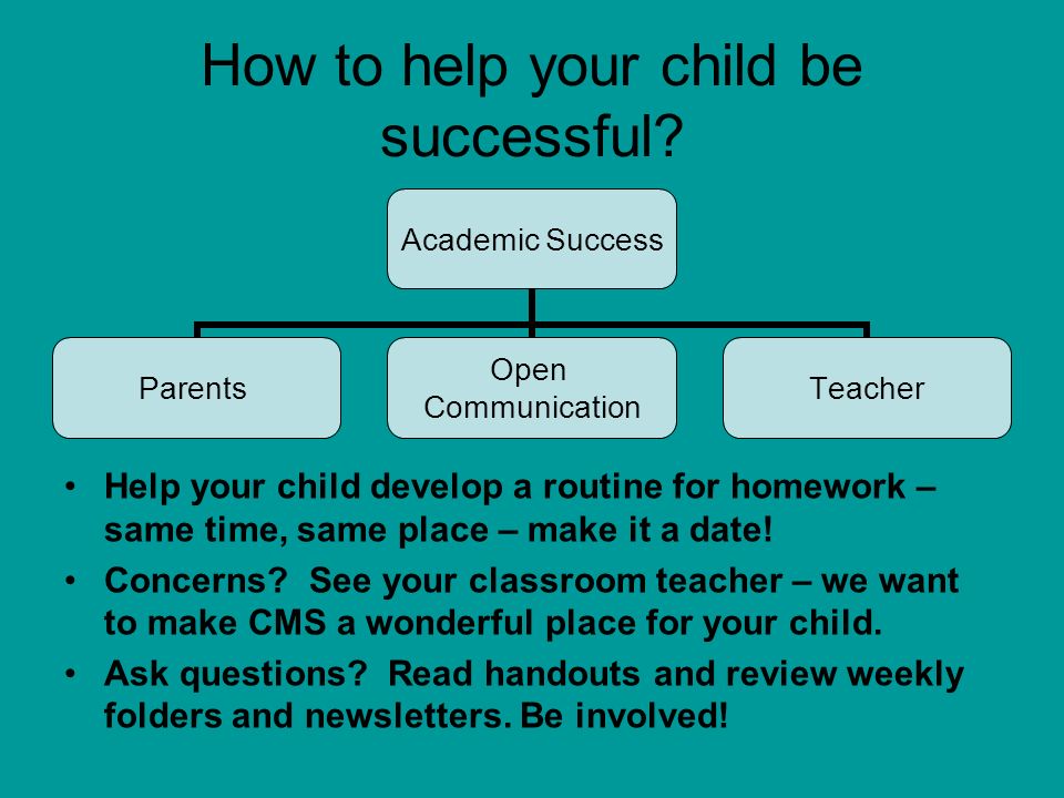 How to help your child be successful