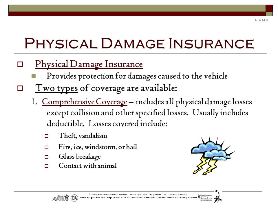 Physical Damage Insurance