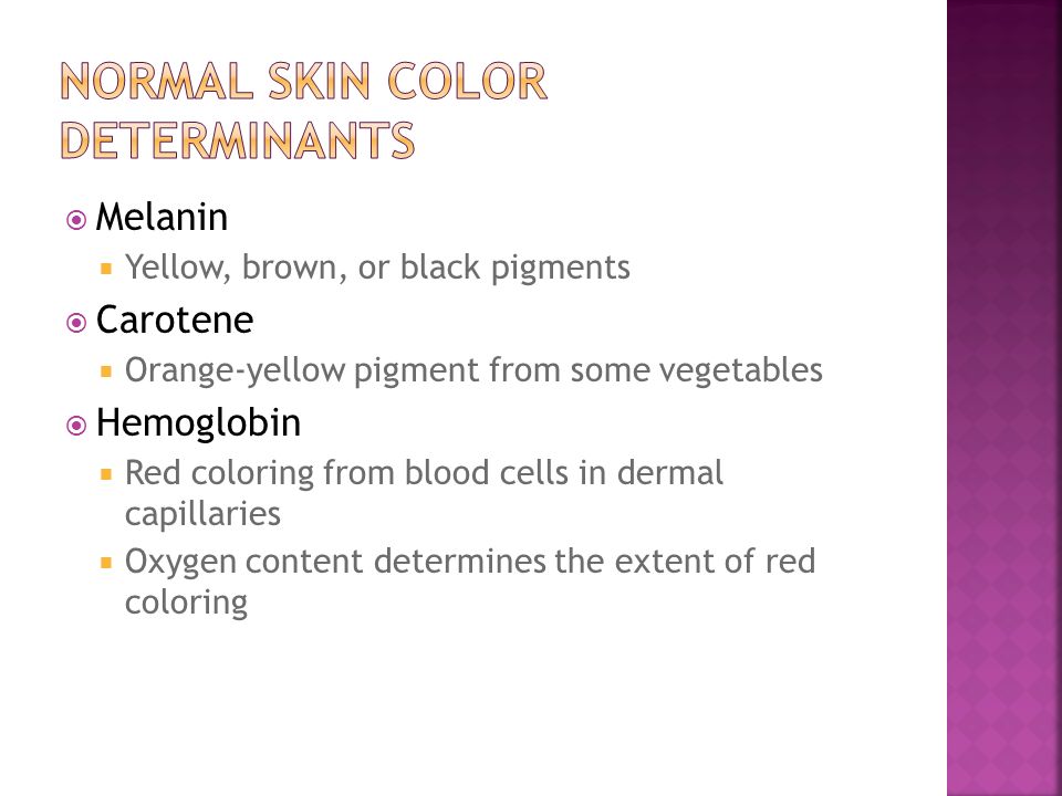 Normal Skin Color Determinants