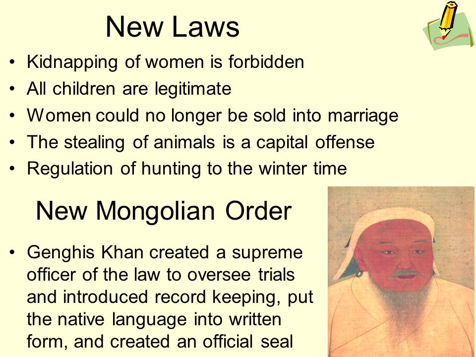 New Laws New Mongolian Order Kidnapping of women is forbidden