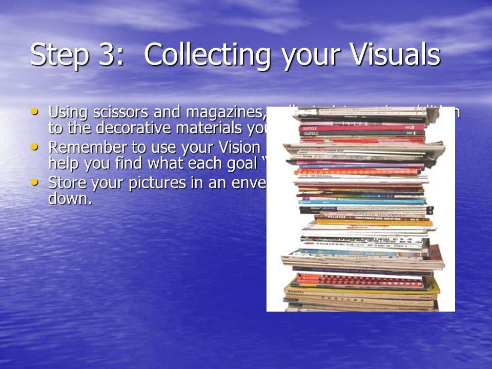Step 3: Collecting your Visuals