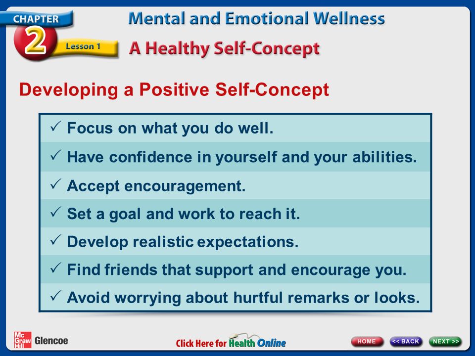 Developing a Positive Self-Concept