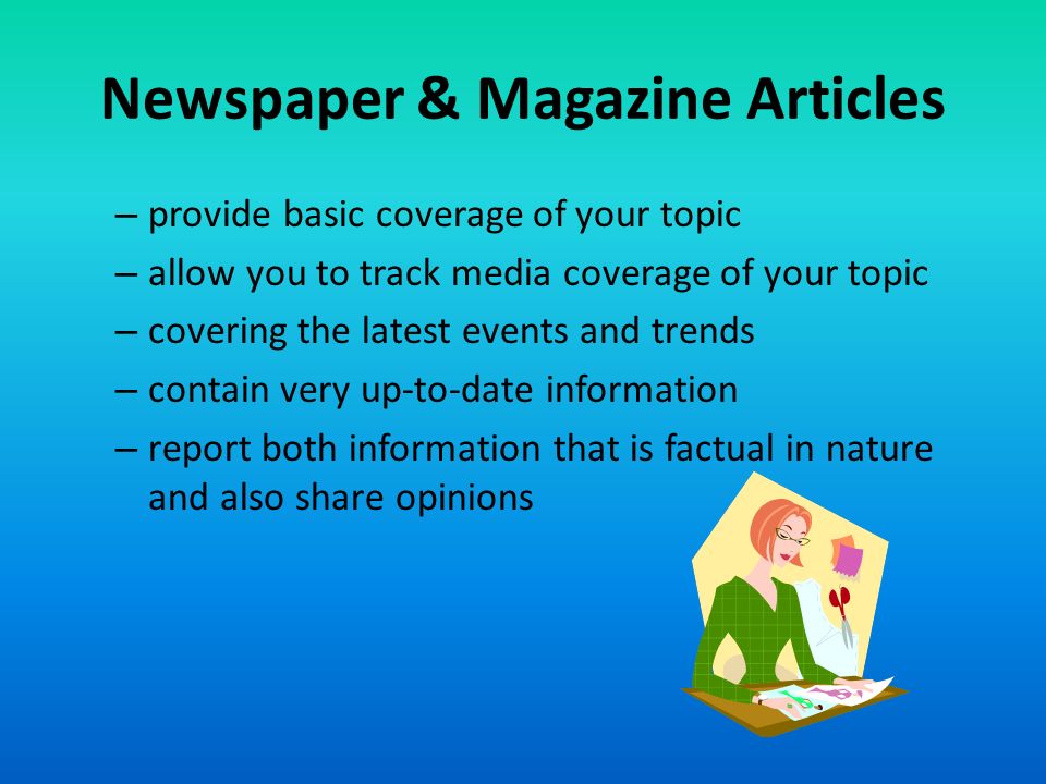 Newspaper & Magazine Articles
