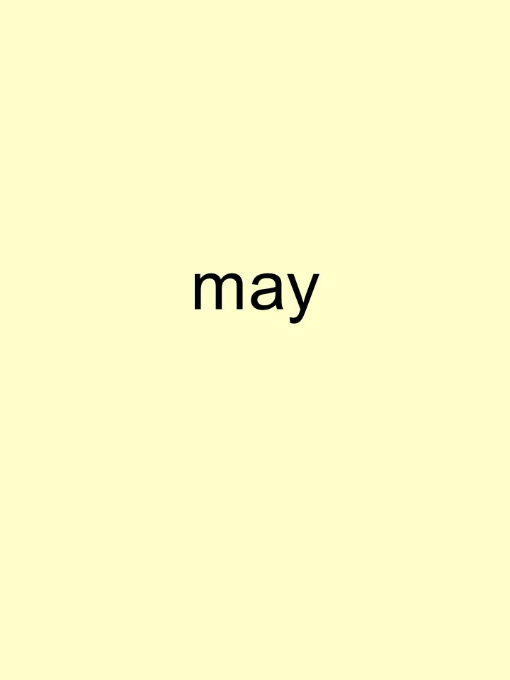 may