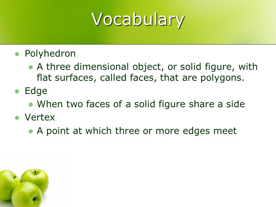 Vocabulary Polyhedron
