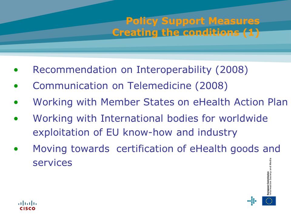 Policy Support Measures Creating the conditions (1)