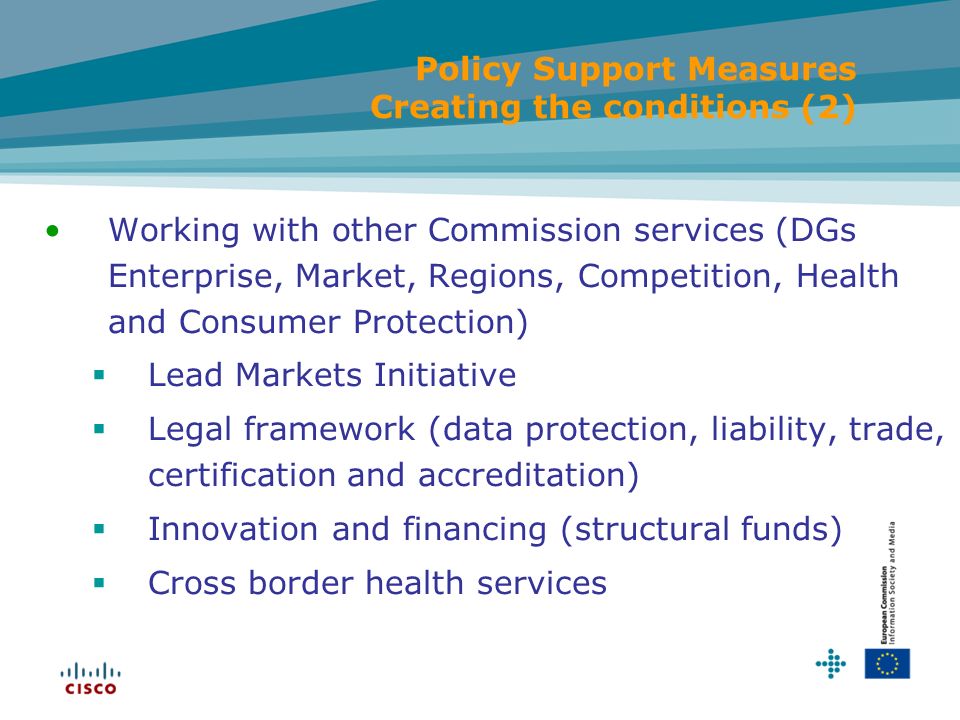 Policy Support Measures Creating the conditions (2)