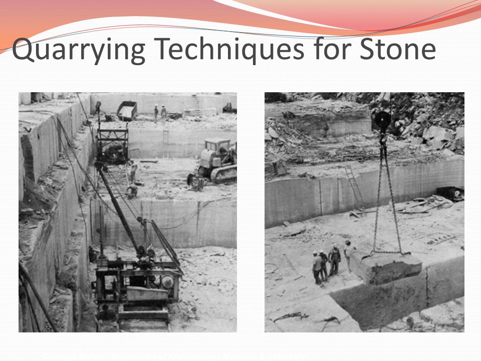 Quarrying Techniques for Stone