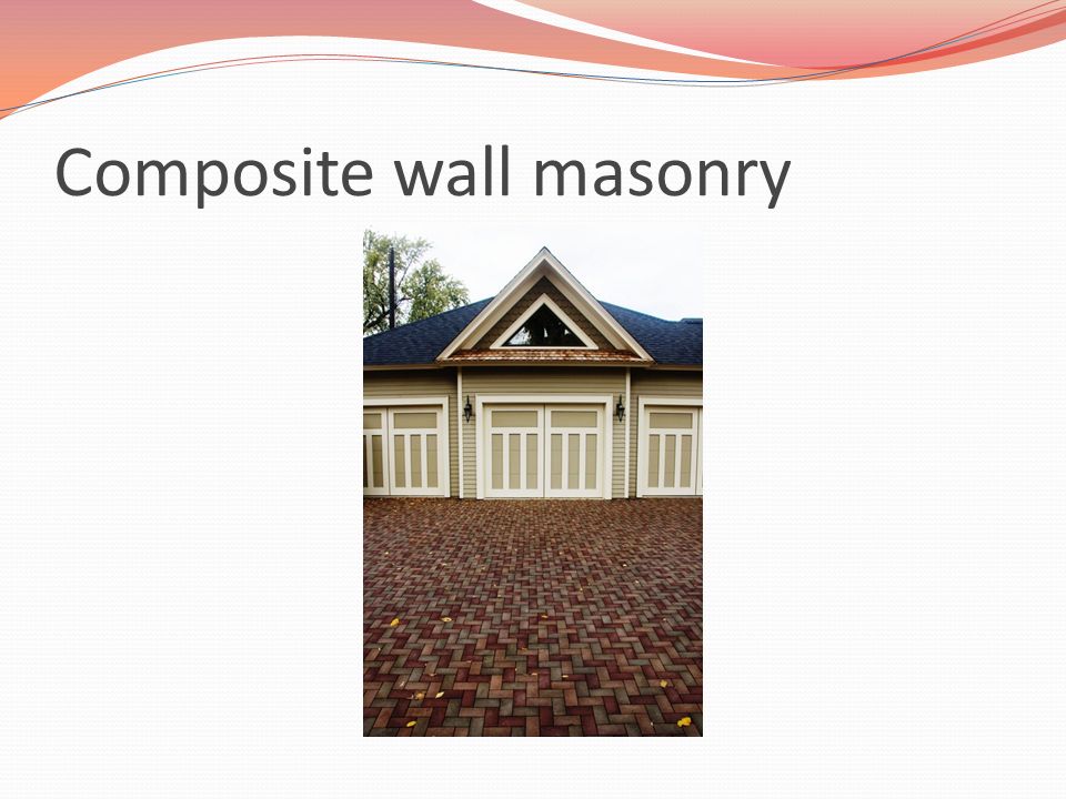 Composite wall masonry
