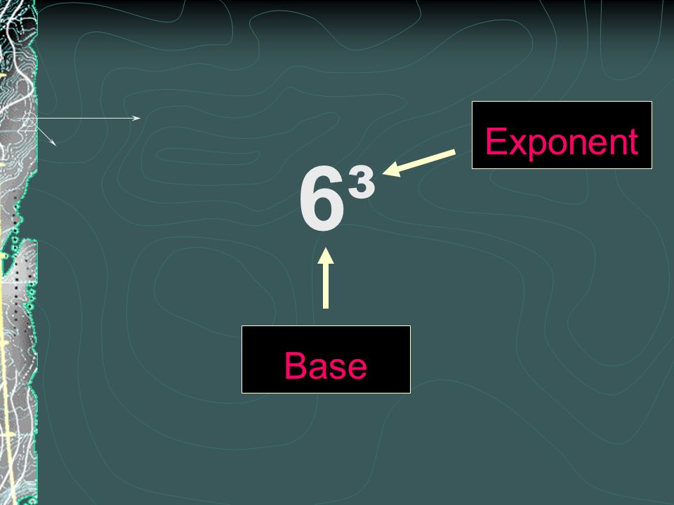 6³ Exponent Base
