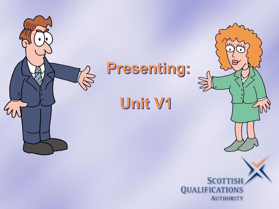Presenting: Unit V1