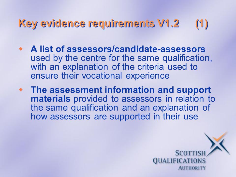 Key evidence requirements V1.2 (1)