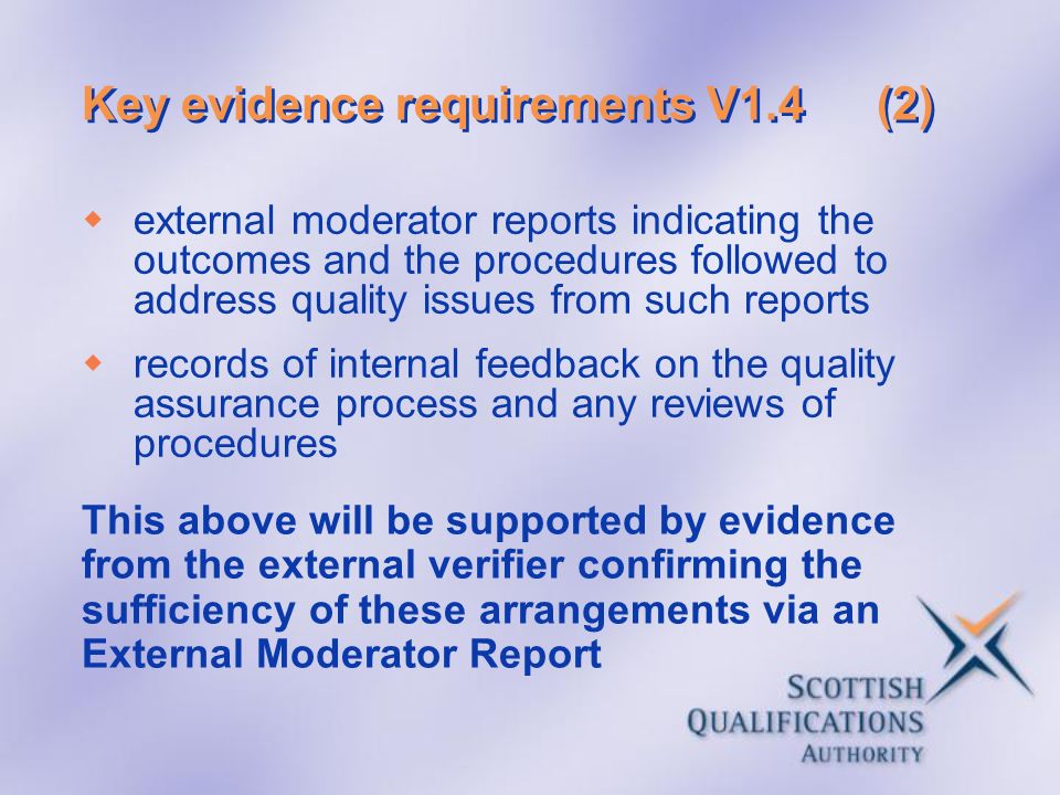 Key evidence requirements V1.4 (2)