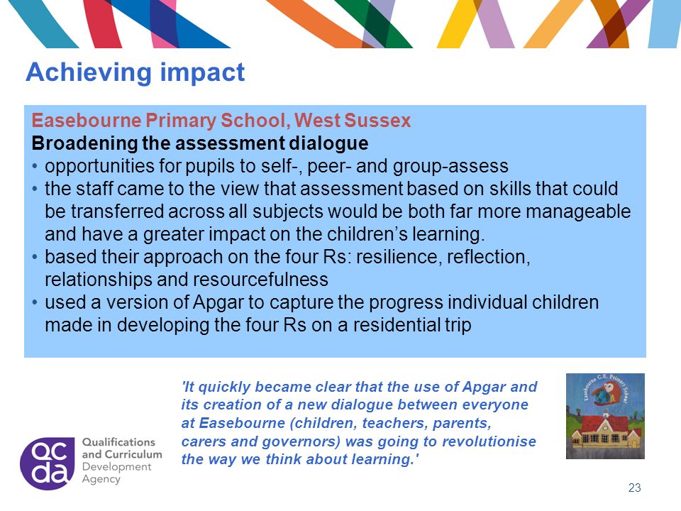 Achieving impact Easebourne Primary School, West Sussex