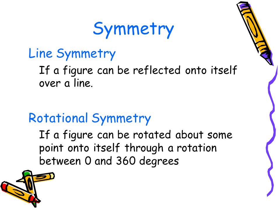 Symmetry Line Symmetry Rotational Symmetry