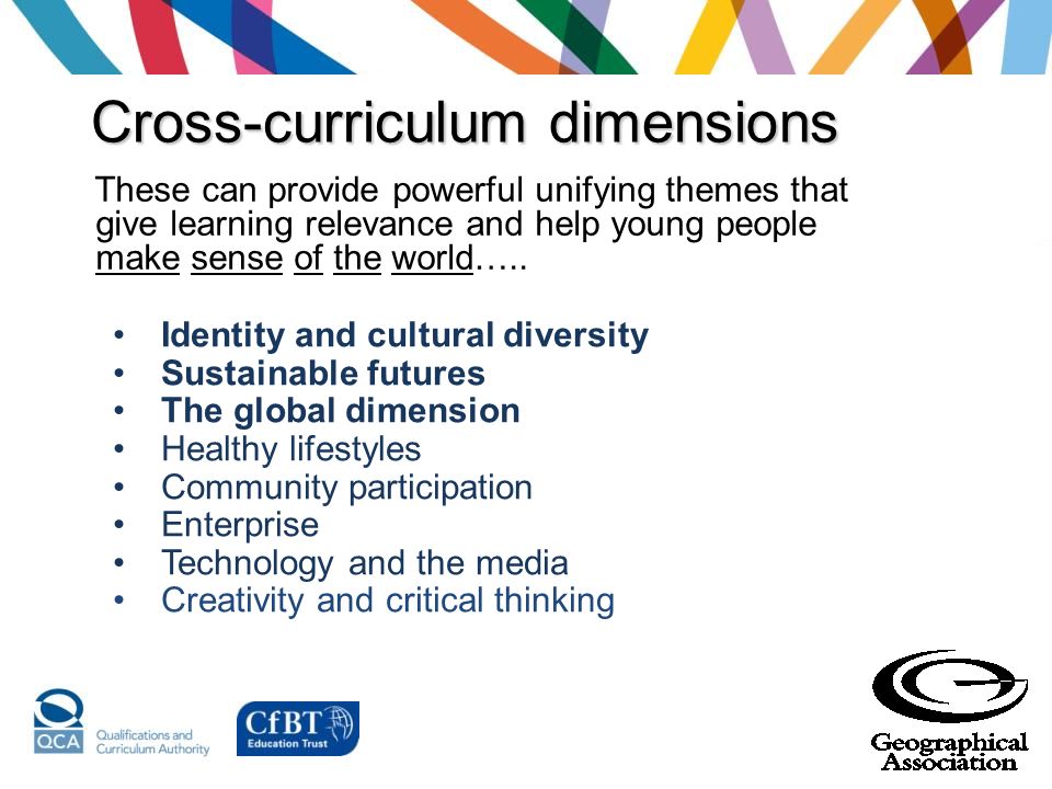 Cross-curriculum dimensions