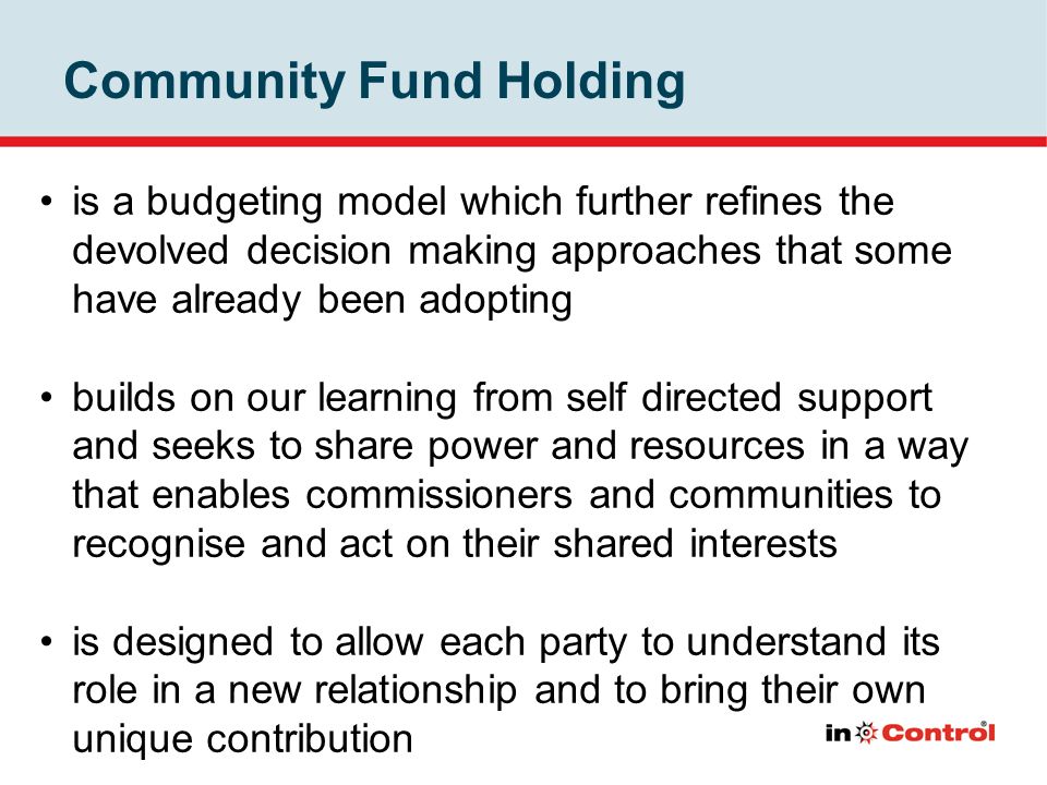 Community Fund Holding