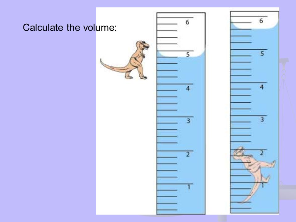 Calculate the volume: