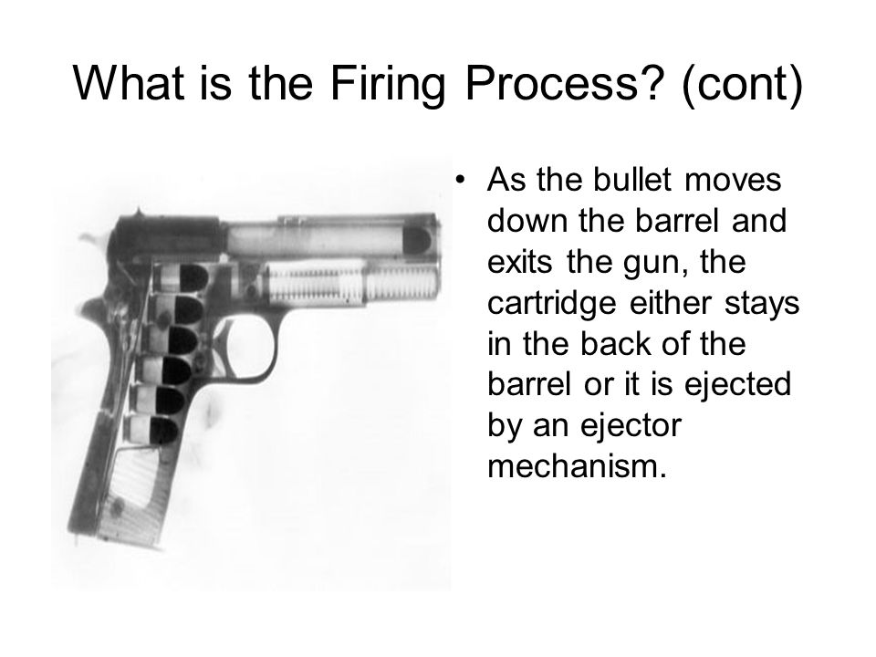 What is the Firing Process (cont)