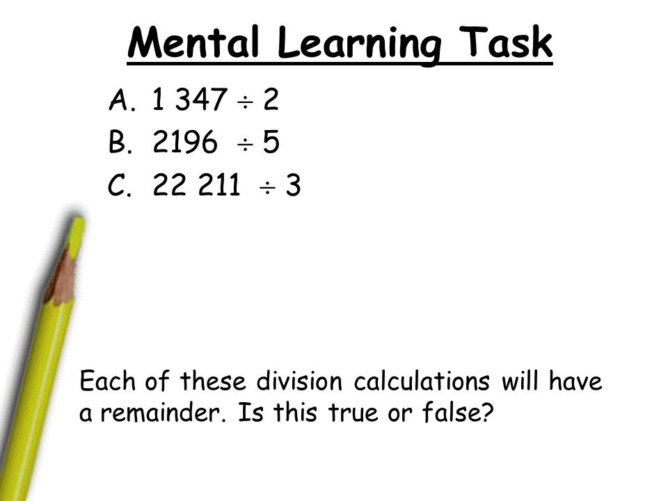 Mental Learning Task    3