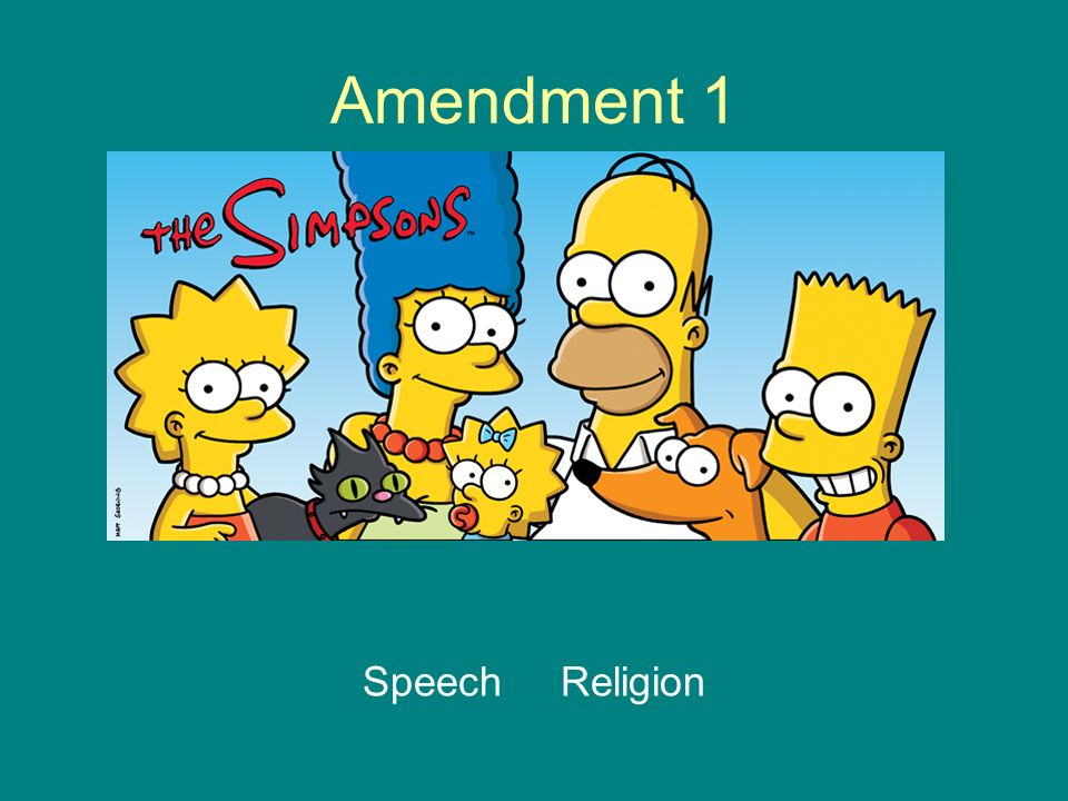 Amendment 1 Speech Religion