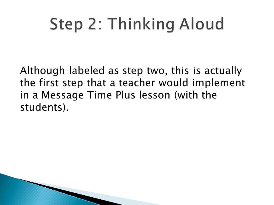 Step 2: Thinking Aloud