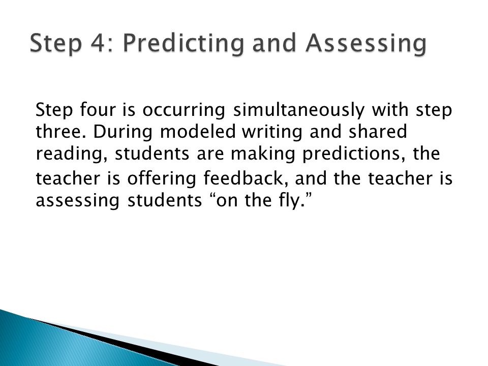 Step 4: Predicting and Assessing