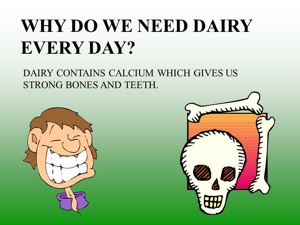 WHY DO WE NEED DAIRY EVERY DAY