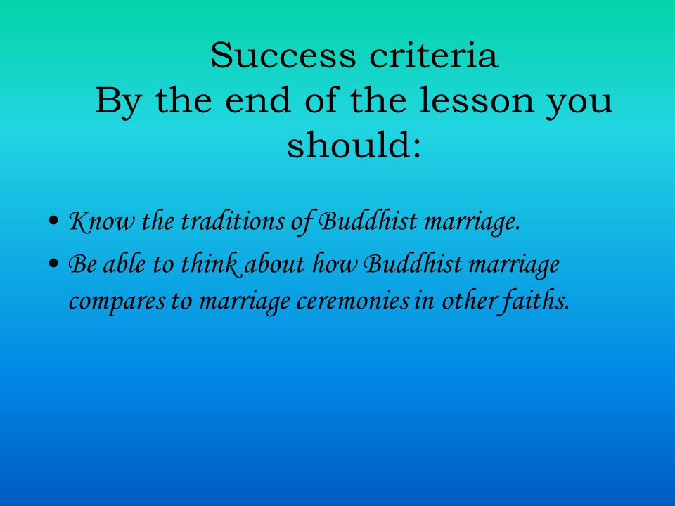 Success criteria By the end of the lesson you should: