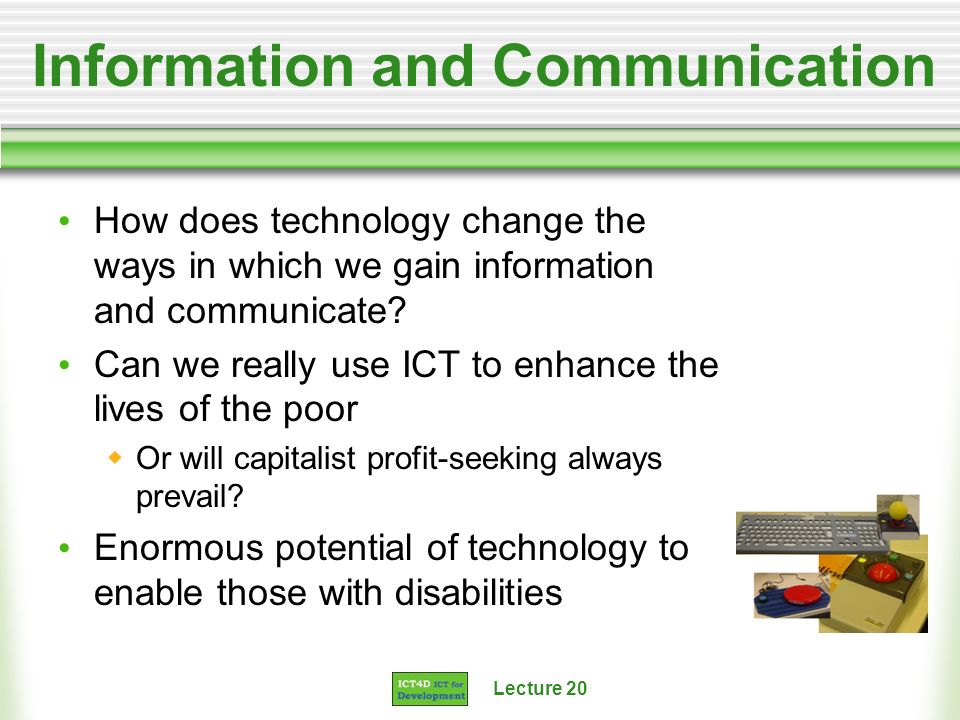 Information and Communication
