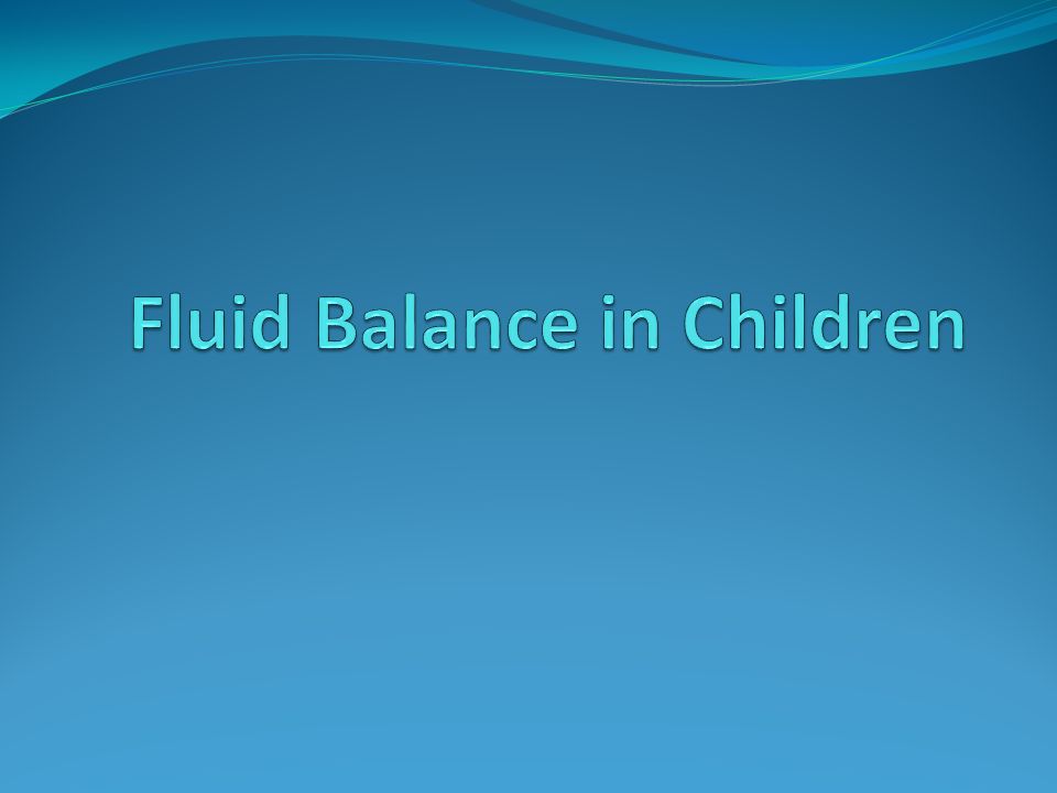Fluid Balance Chart Definition