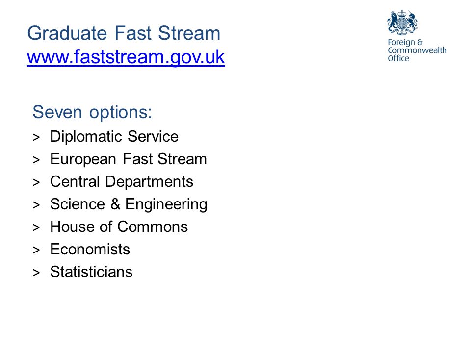 Graduate Fast Stream