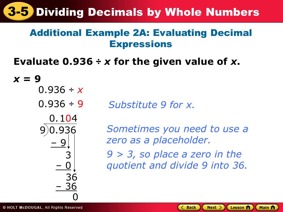 Additional Example 2A: Evaluating Decimal Expressions