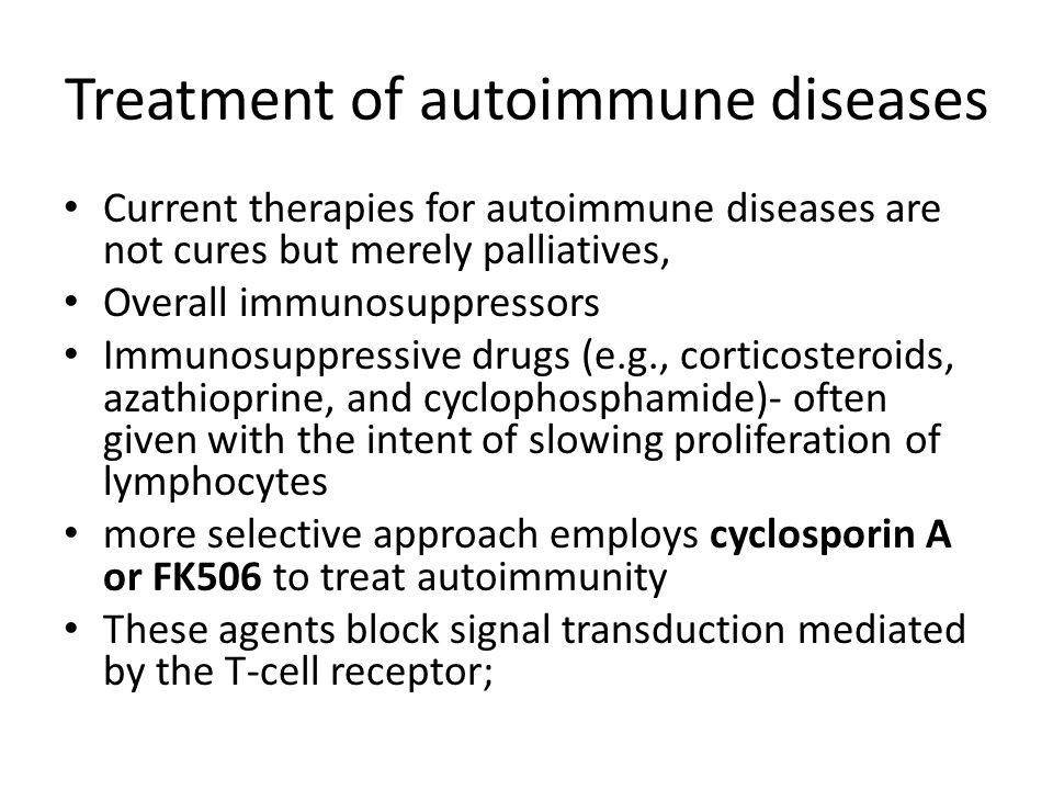 Treatment of autoimmune diseases
