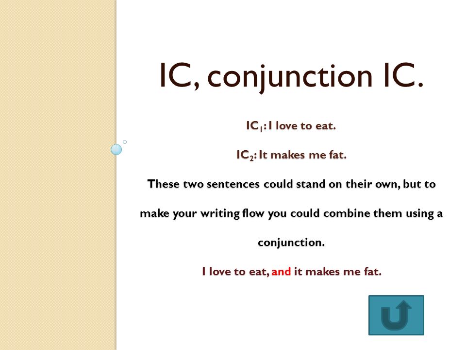 IC, conjunction IC.