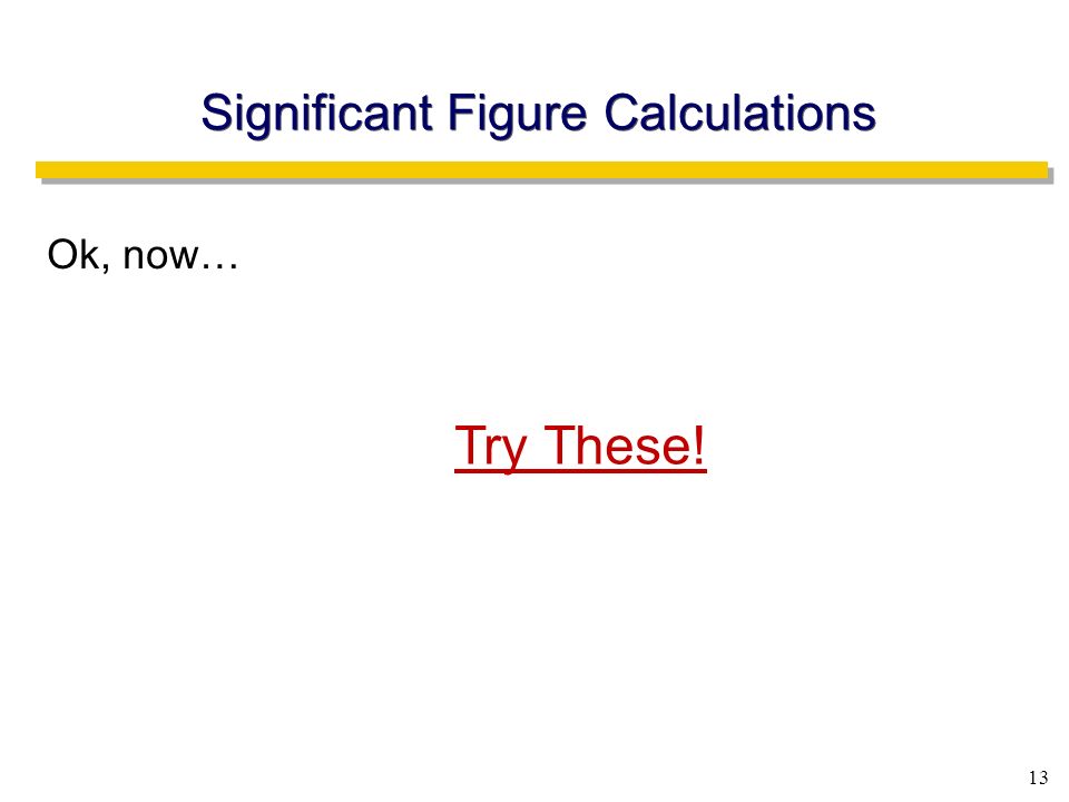 Significant Figure Calculations