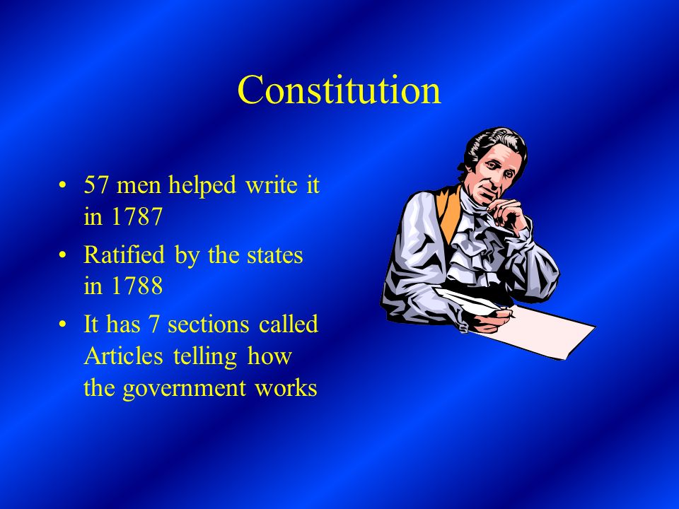 Constitution 57 men helped write it in 1787