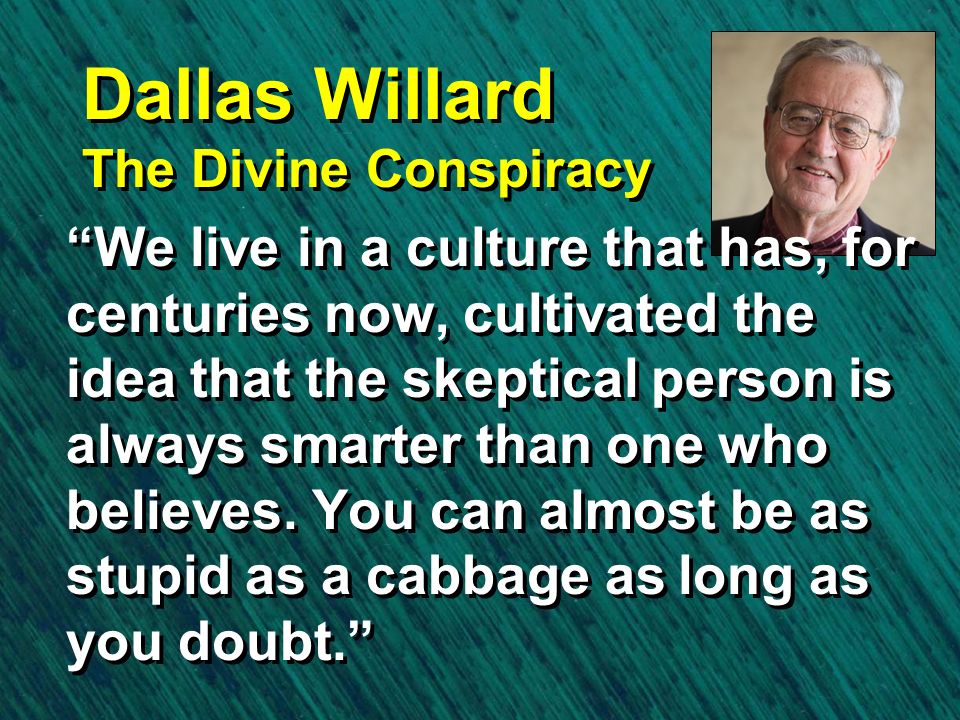 Dallas Willard The Divine Conspiracy