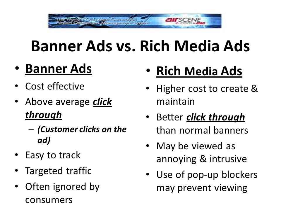 Banner Ads vs. Rich Media Ads
