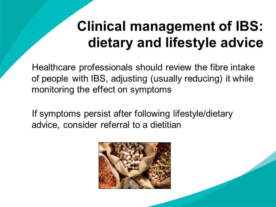 Clinical management of IBS: dietary and lifestyle advice