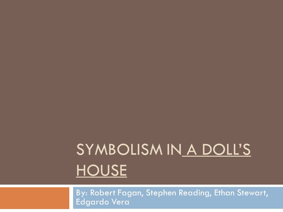 a doll's house shmoop
