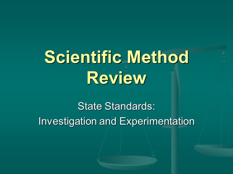 Scientific Method Review