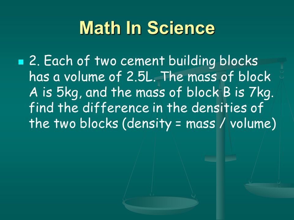 Math In Science