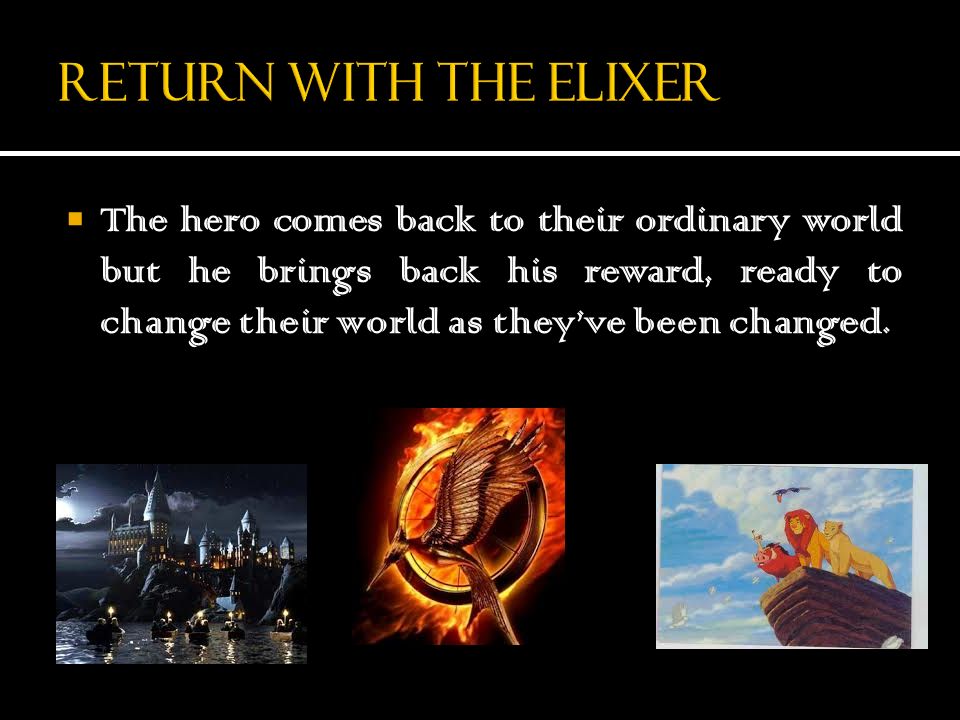 Return with the Elixer