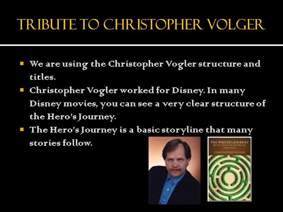 Tribute to Christopher Volger